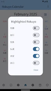 ROKUYO Japanese Calendar preview 3